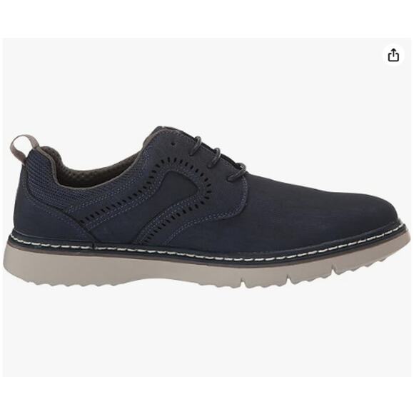 Stacy Adams Stride Navy/Marine Plain Toe Lace Up Sneaker Oxford Size 7.5M - Picture 5 of 15